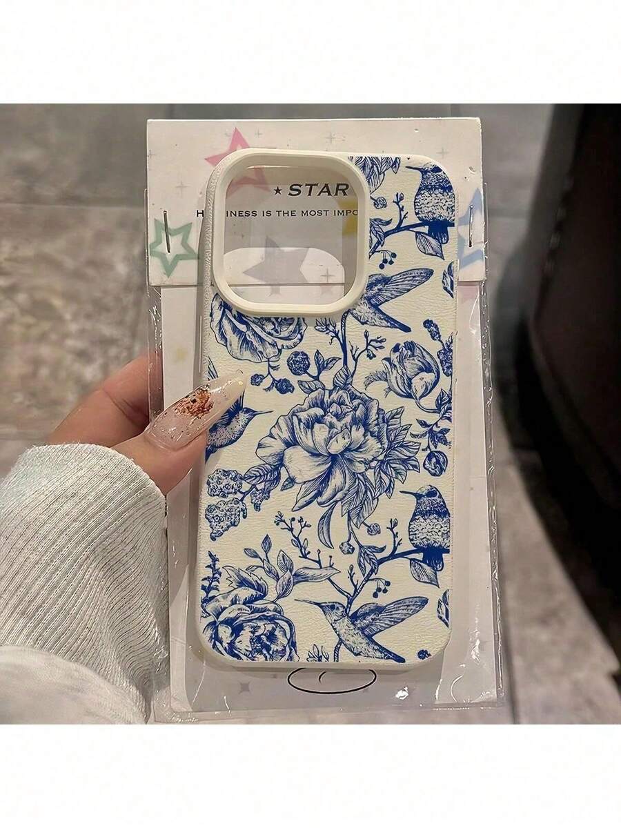 Fashionable Vintage Leather Texture Shockproof Protective Case Compatible With IPhone, Suitable As Birthday And Christmas Gift For Couples, Girlfriends, Daughters, TeensYOUR-BELOVED-PHONE Christmas Gifts Christmas Gifts,New Year Gifts,Valentine's Day Gifts - 米色 - 查看 1