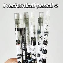 3 أقلام رصاص آلية ميكانيكية بتصميم القطط الجميلة، بسمك 0.5 مم - من مواد بلاستيكية متينة، متوفرة بألوان متعددة، مناسبة للكتابة والرسم، مثالية لمستلزمات المكتب والدراسة - متعدد الألوان - مشاهدة 1