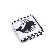 1pc High Contrast Foldable Soft Cloth Book, Black And White Baby Toy, Tummy Time Toy, Pattern Visual Stimulation, Early Brain Development Activity Gift - Multicolor - View 6