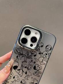 SNOOPY A Cartoon Anime  Color Silver Phone Case, Made Of Tpu Material, Can Be Given As A Holiday Gift. It Is Suitable For Apple Phones, And The New Model Is Suitable For Protecting IPhone13/14/15/16/17Pro Max/Galaxy Models - Nhiều màu - Xem 5