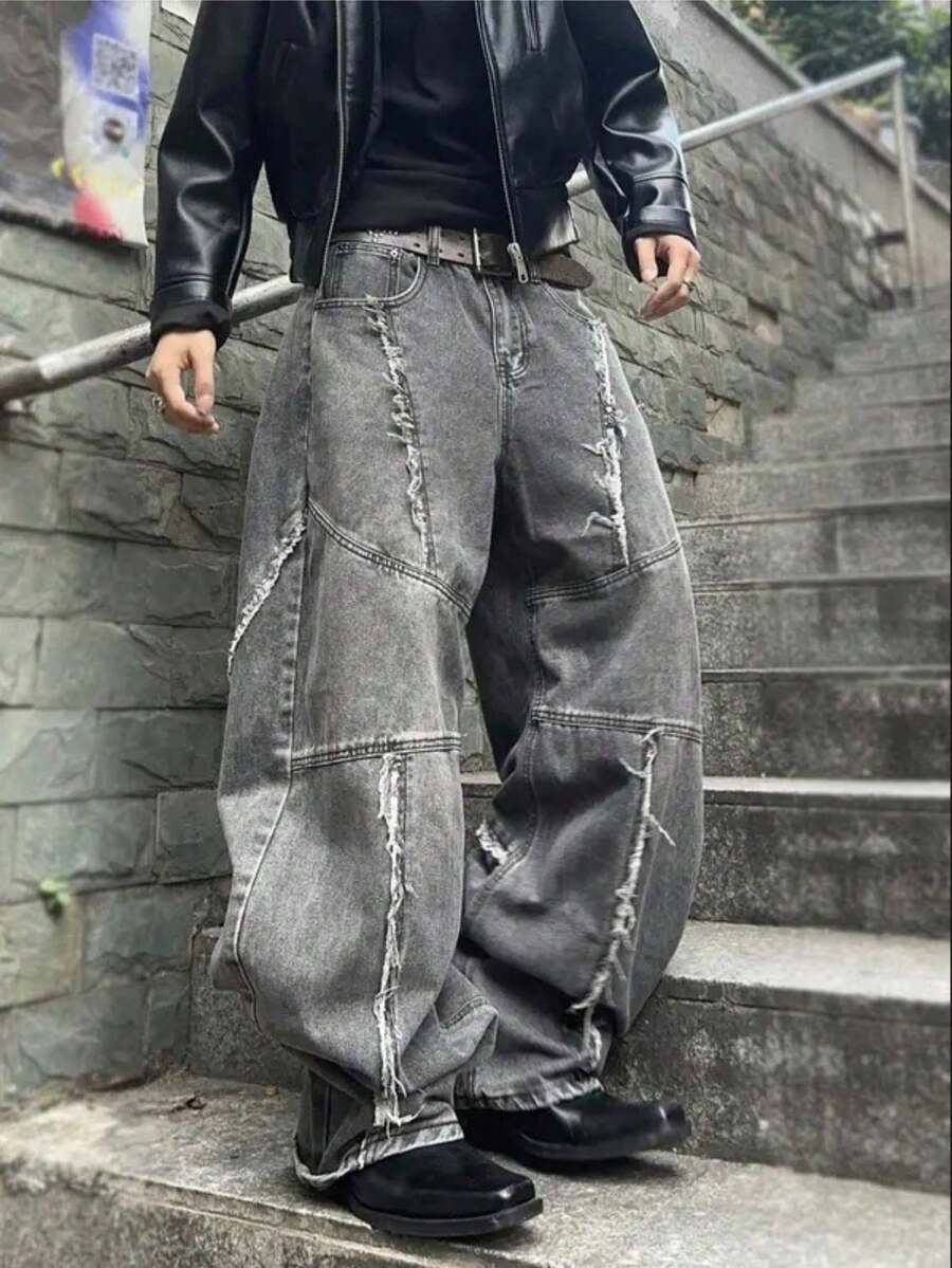 Men Pants - Grey - View 1