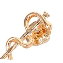 XISH Broche De Serpiente Retro De Aleación Dorada Accesorio Vintage Para Médicos y Enfermeras Prendedor Profesional Para Camisa y Uniforme Uso Trabajo y Eventos Set De 10 Piezas - como en la foto - Ver 3