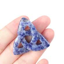 1pc 1 Inch Natural Stone Celtic Knot Undrilled Healing Carved Polished Pendant Necklace Charm - natural stone pendant - View 28