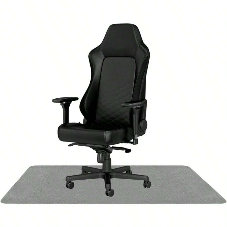 Arthome 90 * 140CM Tapete Rectangular Antideslizante para Silla Rodantes de Suelo de Madera Dura del Escritorio Tapete de Protección de Madera/Azulejos para Oficina y HogarColor Gris - Gris - Ver 1