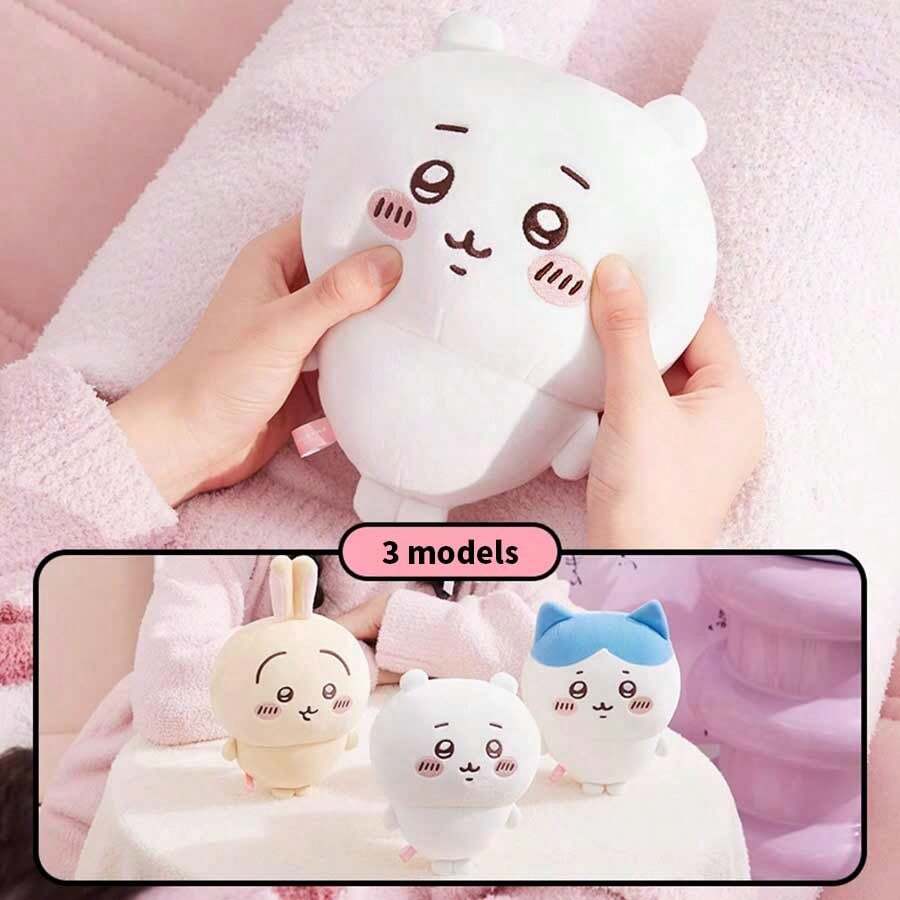 Miniso 千川系列毛绒公仔摆件 1 件 | 可爱蓝色耳朵设计，精致刺绣细节，柔软蓬松材质，桌面摆件/便携式挂饰/情人节礼物 - 彩色 - 查看 1