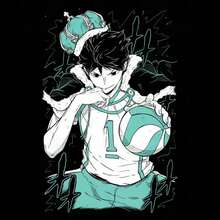 DESIGN VECTOR PREMIUM ANIME OIKAWA (EX) Unisex Casual Essential T-Shirt - Soft Touch Easy Care Daily Outfit - 黑色 - 查看 7