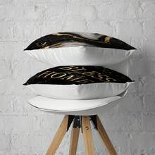 MEMNUN 6pcs Modern Minimalist Black Gold Marble Texture "Home Sweet Home & Bless This Home" Printed Throw Pillow Covers [No Pillow Insert], 17.7*17.7in(45*45cm)/19.69*19.69in(50*50cm)/15.75*15.75in(40*40cm), [Single-Sided Printing] Polyester Cushion Covers For Sofa, Bed, Living Room, Bedroom, Car, Office, Hotel Decor, Perfect Gift For Family And Friends, All Seasons - Brown - View 5