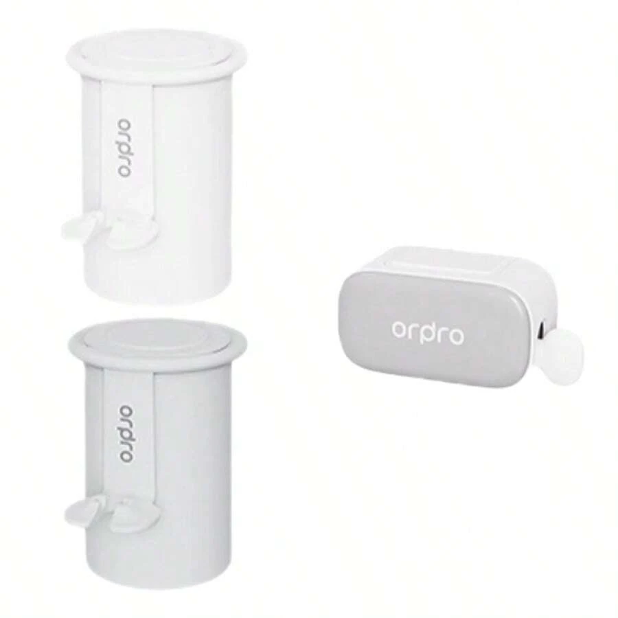Portacepillos de dientes y portapastas de dientes - Soporte para cepillos de dientes gris y blanco + soporte para pasta de dientes gris - Ver 1