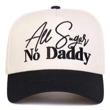 1Piece Men Letter Embroidered Two Tone Five-Panel Baseball Cap Outdoor Adjustable Sunscreen Leisure Hat Spring Autumn Travel Tourism Beach Vacation - Nhiều màu - Xem 3