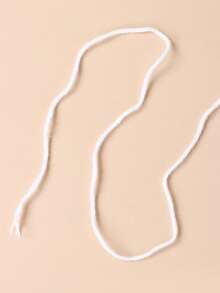 1 卷 4 股精梳紗球 #1 純白色 - 白色 - 查看 4