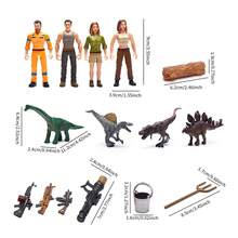 这款25件套玩具车套装专为身着军装的男孩设计，包含4种恐龙模型、汽车和战斗机，配有人偶、仿真山脉、仿真树木、火箭发射器等配件，支持搭建冒险场景和角色扮演，适合作为男孩生日派对游戏礼物、圣诞礼物、儿童玩具或男孩玩具。 - 彩色 - 查看 3