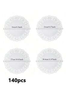 140pcs Floral Baking Parchment Paper, One-Time Use Round Grease-Proof Paper Liners For Frying, Snacks, Cakes, Pizzas, Air Fryer, Oven, Baking, Cooking, Grilling, Steaming - Multicolor - View 14