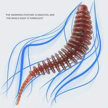 Luminous Mini Root Fishing Lures Set Swimbait TPE Soft Bait 35mm 0.24g Needle Tail Micro Worm Stream Bionics Tadpole Baits