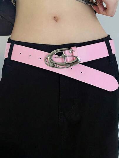 Cinto preto vintage, modelo 1pc, lançamento da primavera de 2026. Cinto decorativo ideal para usar com jeans femininos. Estilo americano moderno para jovens homens, com detalhe de estrela.