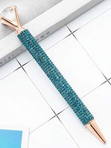 优雅水钻装饰圆珠笔，水钻点缀圆珠笔，水钻墨水笔，可伸缩闪亮水晶金属笔，精美水钻走珠笔礼品，0.7毫米细笔尖，魅力粉色学生礼品笔，书写流畅，适合学校、办公室使用，必备开学用品 - 鑽石 - 查看 17