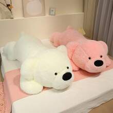 1个可爱多巴胺毛绒大熊填充动物枕头柔软毛绒娃娃躺姿泰迪熊枕头睡眠伴侣毛绒娃娃儿童生日礼物 - 彩色 - 查看 5