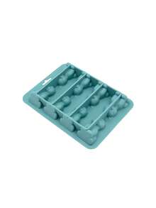 1pc 8-Cavity 3D Cat Shaped Ice Cube Tray, Silicone Cat Ice Mold In Black, Green, Gray Colors, 8-Cavity Feline Shaped Ice Cube Maker, 3D Cat Silicone Ice Cube Mold - Multicolor - View 12