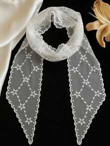 款式多样的优雅蕾丝腰饰，时尚百搭的长款围巾腰带，可作围巾或腰带使用，适合各种场合。 - 彩色 - 查看 14