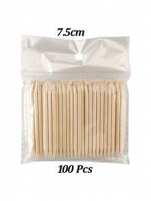 65mm/75mm/95mm/105mm/11.4mm/12.7mm/15mm/17.8mm 橙木棒，点钻美甲工具，角质层推棒，美甲美容木棒，尖头和斜头 - 杏色 - 查看 9
