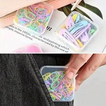 Organizador de plástico transparente con 31 ranuras y tapas con bisagras - Contenedor de almacenamiento portátil para manualidades, joyería, arte de uñas y piezas pequeñas - Multicolor - Ver 5