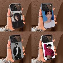 Funda de teléfono L- Chae Min para iPhone 17 16 15 14 13 12 11 Ais/Pro/Max/Plus, cubierta negra de TPU - z1 - Ver 1