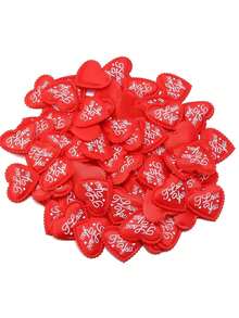 50个“我爱你”3D立体爱心情人节装饰品，红色、粉色和紫色爱心，情人节餐桌中心装饰，情人节礼盒填充物，情人节派对装饰，情人节礼物，表达爱意，母亲节礼物，营造氛围的物品，拍照道具，适合节日派对 - 彩色 - 查看 2