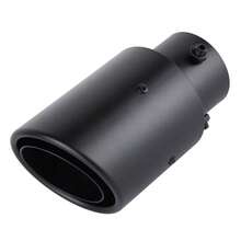 1个直径2.48英寸（6.3厘米）的排气尾嘴，卷边/直边圆角尾嘴直管，不锈钢材质，单出口，后部装饰，高品质通用汽车改装件，外观升级配件（适用于汽车、摩托车） - 均碼 - 查看 4