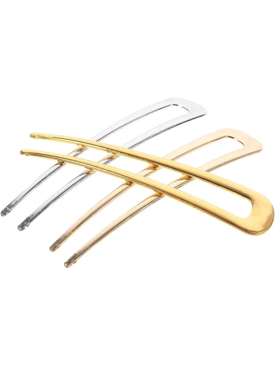 Juego De 3 Horquillas Para Cabello U De Metal Pinzas Francesas Vintage Para Recogidos Accesorios De Peinado Elegantes En Colores Perfectas Para Todas Las Ocasiones,36744511 - Multicolor - Ver 1
