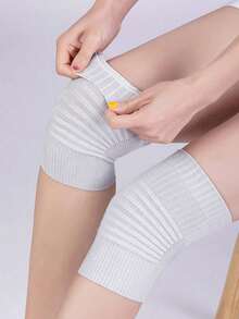 2 st - Unisex knäskydd, ledstabiliserande varma knäskydd, handtvättbar polyamid (nylon), lätt värme och stöd för knärörelser - Multifärgad - Visa 3