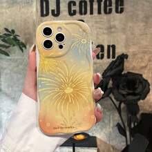 1 carcasă de telefon groasă, anti-cădere, cu protecție pentru lentile perforate, cu model minimalist de monede și artificii, compatibilă cu 17/17 Pro/17 Pro Max/17 Air/16/11/16 Pro/16 Plus/16 Pro Max/16e/15 Pro Max/13/14/12/11/7G/8P, Galaxy, Redmi, OPPO, Vivo Y20/Y21/Y36, Transsion