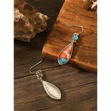 Bohemian Style Women's Earrings, Vintage Resin Pendant Jewelry, Beach Party Gift - E206 - View 3