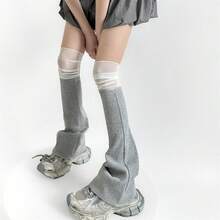 Women Leg Warmers - Grey - View 3