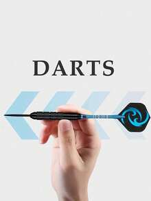 母亲节礼物：12支飞镖豪华礼盒装，含24个镖翼，铁质镖尖搭配铝合金镖杆，骷髅头镖翼，适合室内俱乐部娱乐、体育比赛和休闲户外游戏 - 彩色 - 查看 8