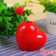 2pcs/1pc Heart-Shaped Fruit Forks, Stainless Steel Fruit Forks - Heart Sweetheart Design, With Stand, Durable Decorative Fruit & Snack Picks, Fashionable Party Accessory, Sturdy Design, Home & Commercial Fruit Skewers, Cute Dessert, Cake & Pastry Picks - Multicolor - View 13