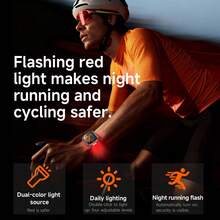 KENPANG GUHUAVMI Smartwatch da 2,01" per uomo, per sport all'aperto, batteria super grande da 1400mAh, torcia LED, torcia SOS, oltre 100 modalità sportive, contapassi, distanza, consumo di calorie, tracker fitness, chiamate Bluetooth, assistente vocale, promemoria, impermeabile IP68, adatto per iOS e Android, regalo ideale per Natale e San Valentino - Multicolore - Visualizzare 6