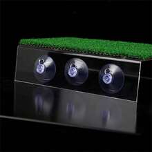 Plataforma de Descanso y Básquet para Tortugas con Césped Artificial - Rampa de Secado para Acuarios, Tamaño Mediano (30x20 cm) - Verde - Ver 3