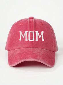 1pc/2pcs Embroidered "DAD/MOM" Washed Baseball Cap, Suitable For Couples, Outdoor Sun Protection, Casual, Travel, Beach, Versatile Y2K Style Sun Hat,Summer,Holiday,Festival - Baseball Cap - View 8