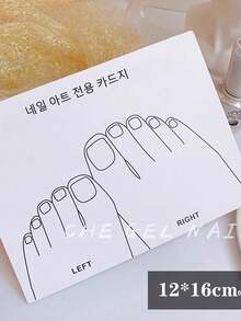 10pcs Nail Art Display Cards, Hands & Feet Pose Cards For Photography, Minimalist Nail Polish Swatch Cards, Nail Art Display Tools