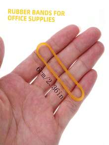 1 Pack Office Supplies Rubber Bands, High Elasticity Rubber Bands - Multicolor - View 7