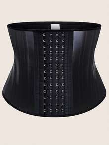 1PC Women's Classic Black Waist Trainer For Workout Fitness - Multicolor - View 10