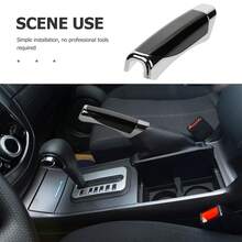 1pc Universal High Quality Carbon Fiber Handbrake Cover Decorative Sleeve For Car Modification - A - View 3
