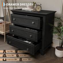 Dressers & Chests Of Drawers - 黑色 - 查看 3
