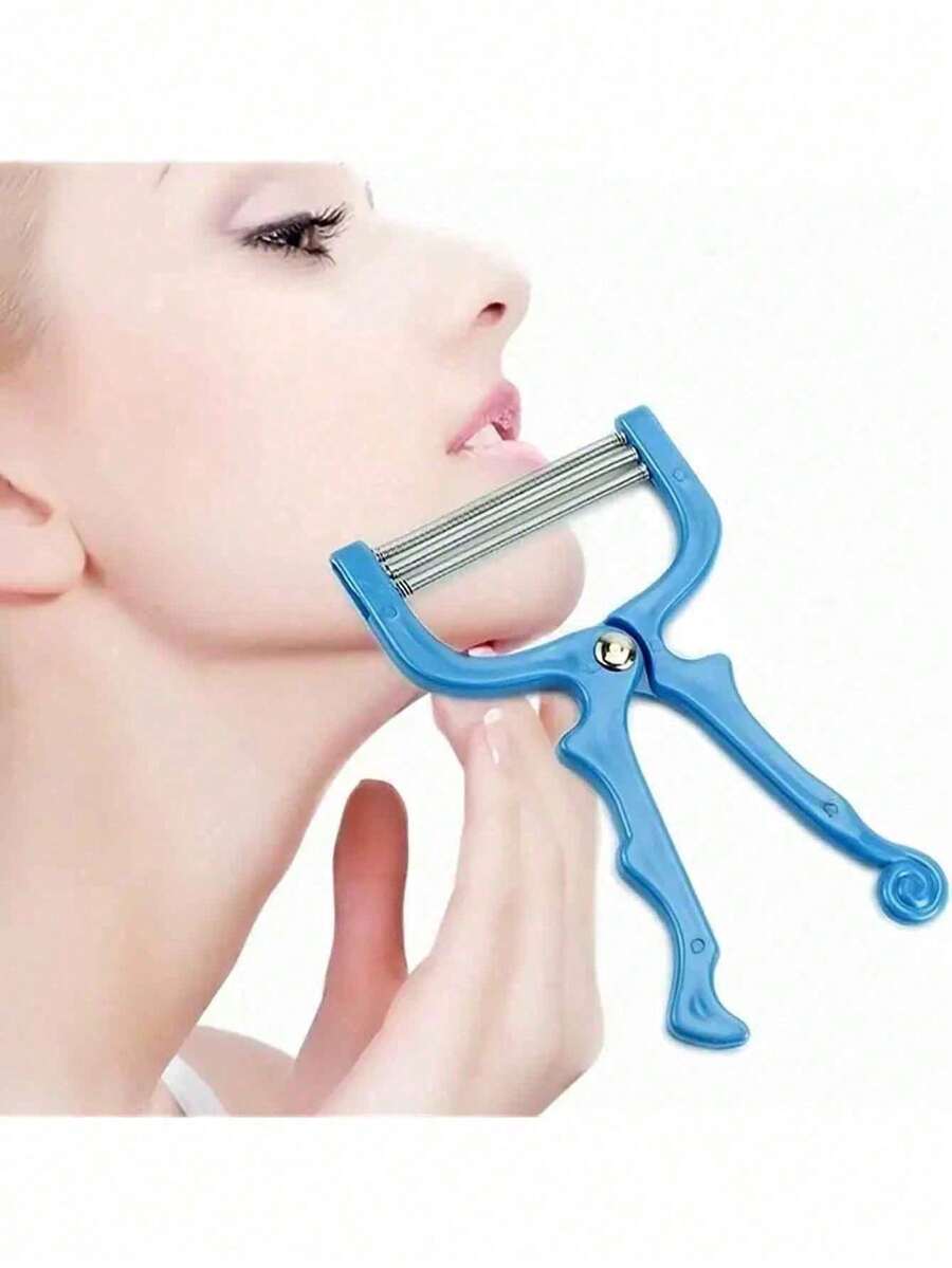 2pcs Facial Hair Remover Spring Manual Removal Epilator Beauty Shaving Threading Tool For Women
