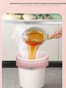 10 Rolls/100pcs Bathroom Trash Bags, Durable & Lightweight Material; 1 Pack Pink Small Trash Bags; Disposable Garbage Bags Suitable For Office And Home Trash Cans; 1 Roll 10 Rolls/100pcs. - Multicolor - View 8