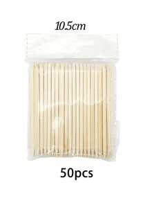 65mm/75mm/95mm/105mm/11.4mm/12.7mm/15mm/17.8mm 橙木棒，点钻美甲工具，角质层推棒，美甲美容木棒，尖头和斜头 - 杏色 - 查看 10