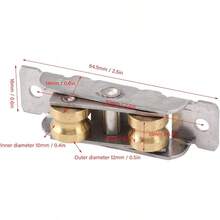 XISH Tissting 4 Uds Rodillo para Puerta corrediza Conjunto de Rodillos para Puerta Corrediza de Patio Reemplazo de Rodillo en Tándem para Vidrio Puerta Mosquitera Ventana de Puerta #2 - #2 - Ver 2