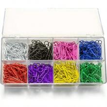 XISH Officemate 97228 Clips de papel recubiertos de plástico No. 2 tamaños colores surtidos 800 unidades OIC97228 - Variados - Ver 4