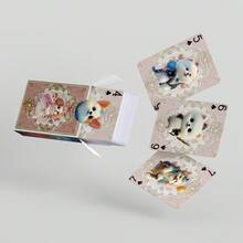 YFOPEN Hunde-Themen Spielkarten mit beliebten Rassen wie Corgi, Shiba Inu, Golden Retriever, süßer und heilender Kunststil, einzigartiges Design für jede Karte, geeignet für Tischspiele, Haustierliebhaber Sammlung, tägliche Unterhaltung - Verschiedenfarbig - Übersicht 10