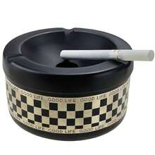 Covered Ashtray,Portable Windproof Metal Ashtray With Spinning Lid Cigarette Holder For Camping, Beach, Patio - Portable Receptacle For Indoor/Outdoor Use, Car, RV, BBQ Areas - Nhiều màu - Xem 1
