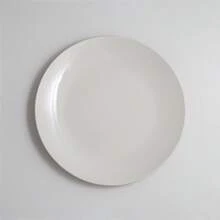 GLAZE Set Of 6 Flat White Ceramic Plates Measuring 23 Cm. - White - View 5